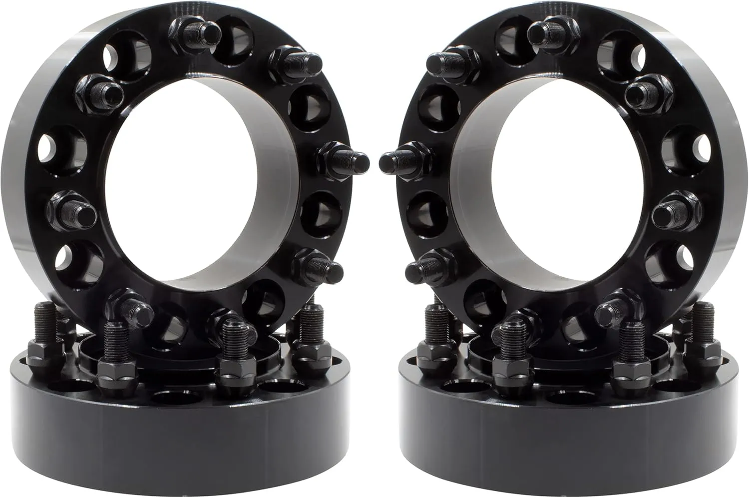 Wheel Accessories Parts 4 Pcs Hub Centric Wheel Spacers Adapters 8 on 170mm 2.00 Inch Thick M14 x 2.0 Thread Stud Fits 99-03 Ford F250 F350 Super Duty｜ Single Rear Wheel ｜ Dual Rear Wheel Front Only