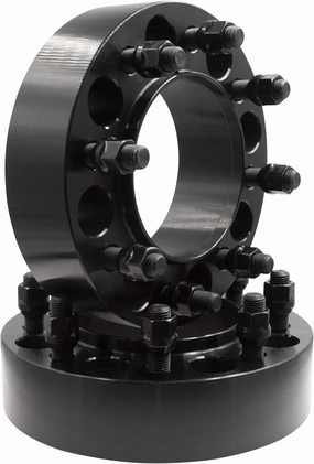 Wheel Accessories Parts 2 Pcs Hub Centric Wheel Spacers 8 on 6.50 2.00 Inch Thick M14x1.5 14x1.5 Thread Stud Fits 2011  Ram 2500 3500 Single Rear Wheel ｜ 2012-19 Dually Rear Wheel Front