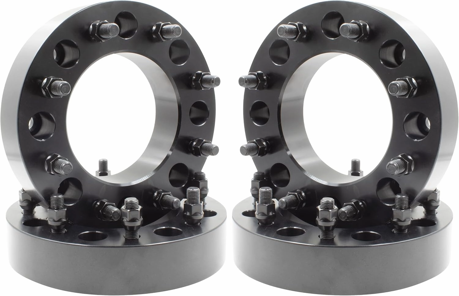 Wheel Accessories Parts 4 Pcs Hub Centric Wheel Spacers 8 on 210mm 8x210mm 2.00" Thick 14mm 1.50 Thread Stud 154.2mm Hub Fits 2011   Chevrolet Silverado GMC Sierra 3500HD Dually Dual Rear Wheels