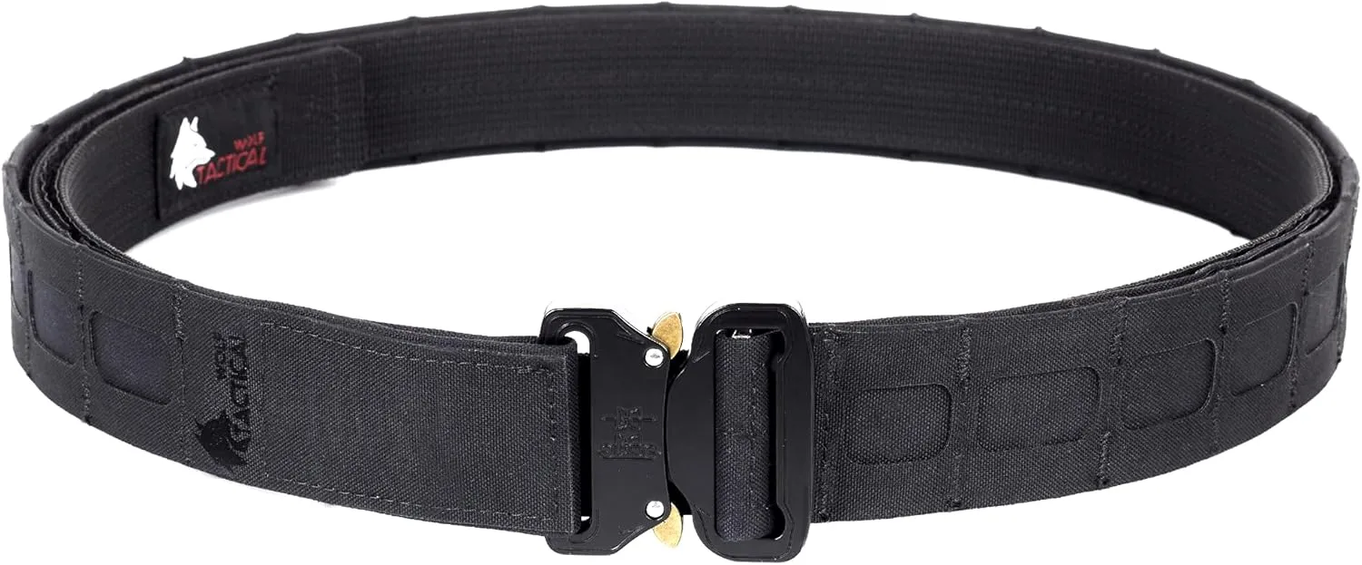 WOLF TACTICAL Molle Battle Belt Lite – 1.75” Quick-Release Combat Belt Tactical Gun Belt