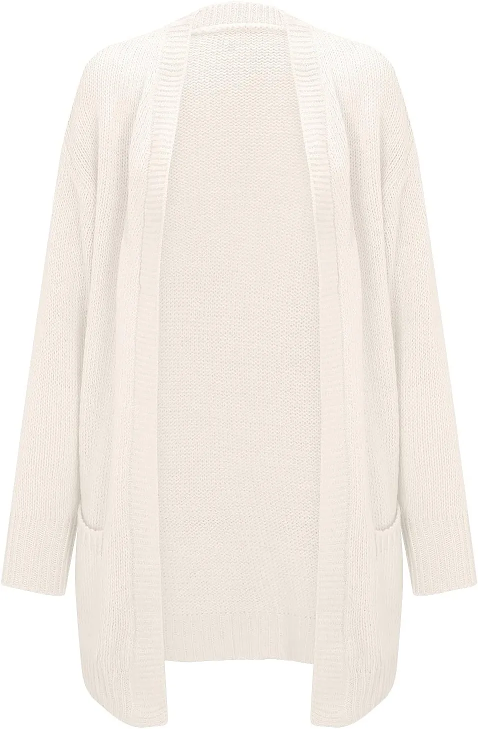 Womens Open Front Knit Sheer Cardigans Front Button Cardigan with Pockets Casual Duster Women's Cardigan Sweater