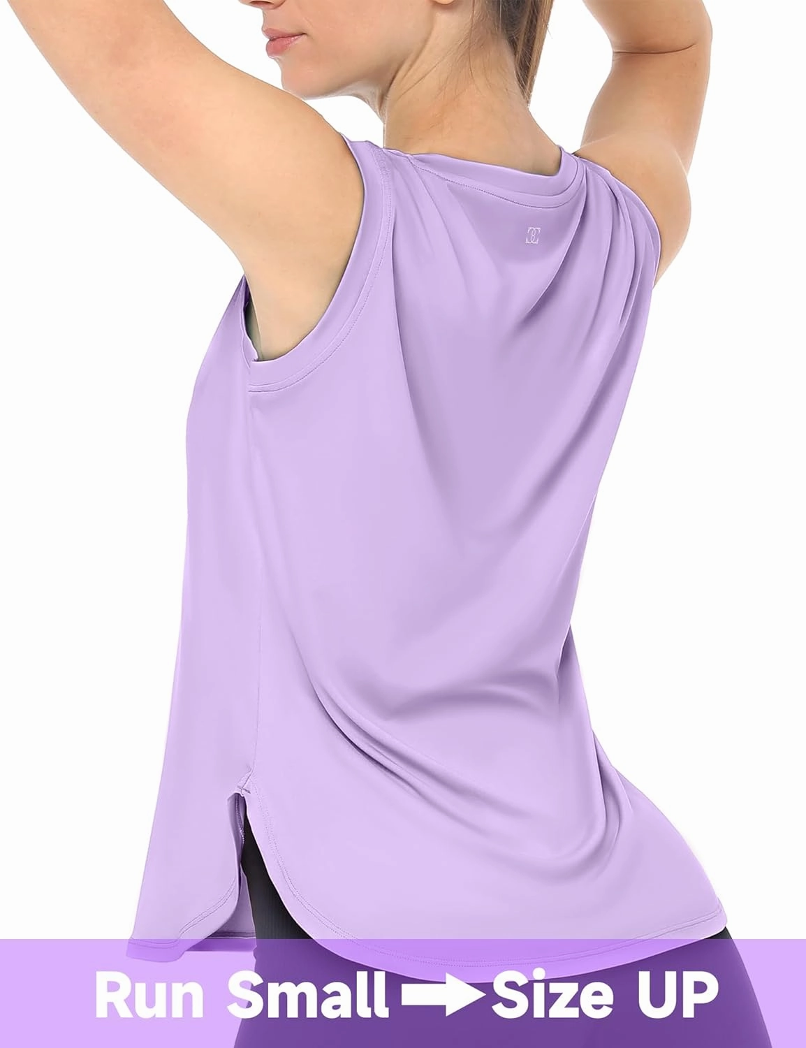 Workout Tank Tops for Women Sleeveless Athletic Yoga Quick Dry Exercise Running Shirts with Side Slit