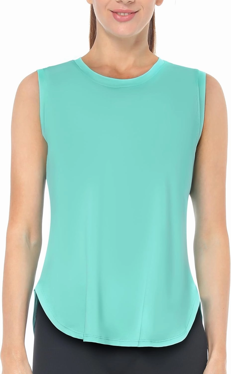 Workout Tank Tops for Women Sleeveless Athletic Yoga Quick Dry Exercise Running Shirts with Side Slit