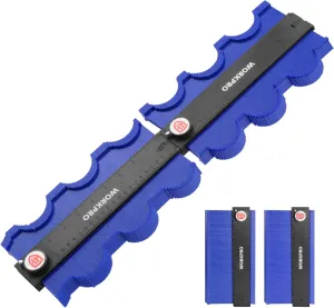 WORKPRO Connectable Contour Gauge (10 10 Inch), Profile Duplicator with Lock, Precisely Copy Irregular Shape, Gift for Father, Husband, Outline Marking Tool for Woodworking Floor, Carpet, Tile Laying