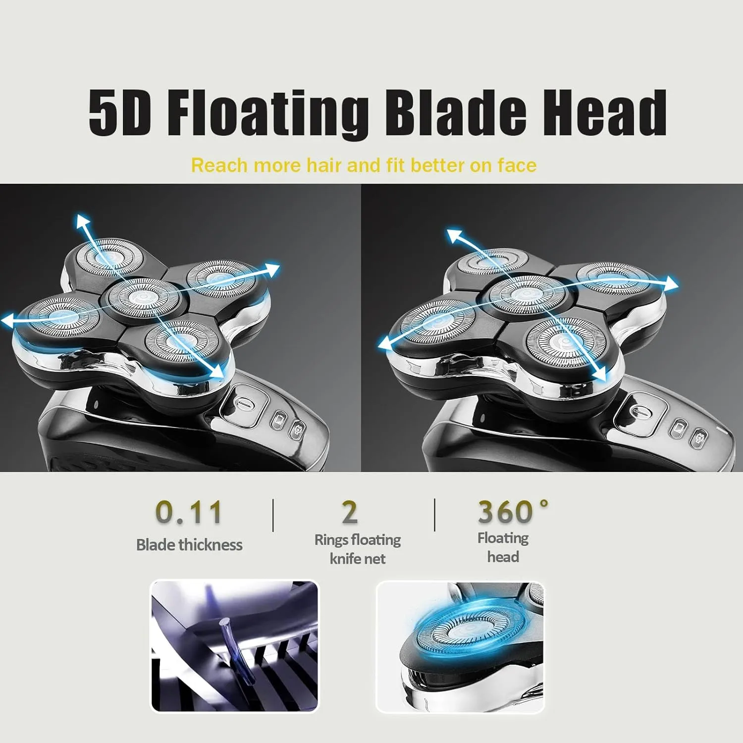 XR7000 Balder Pro Replacement Head Compatible with Remington Balder Pro Head Shaver Model XR7000/XR1500/XR1501 (3 Count)