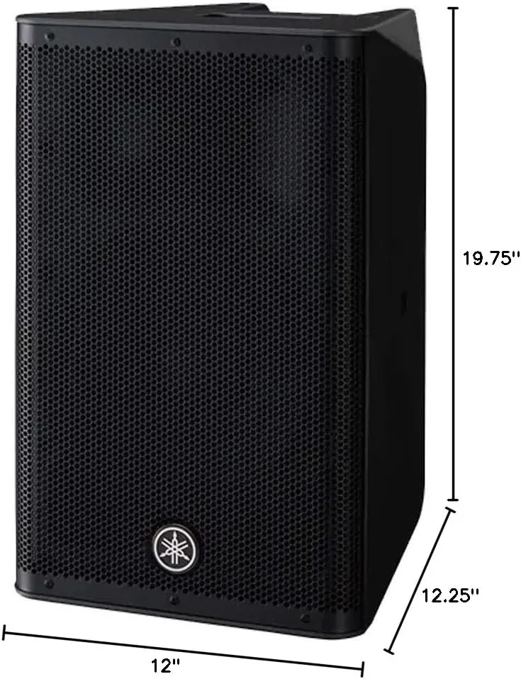 Yamaha DXR10MKII, 10" 1100W Powered Speaker Cabinet, Matte Black