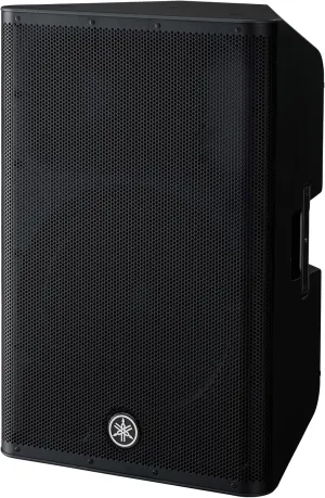 Yamaha DXR15MKII, 15" 1100W Powered Speaker Cabinet, Matte Black