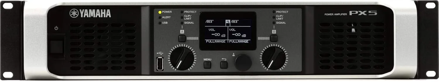 Yamaha PX5 Dual Channel 2x800W Lightweight Power Amplifier w/ DSP