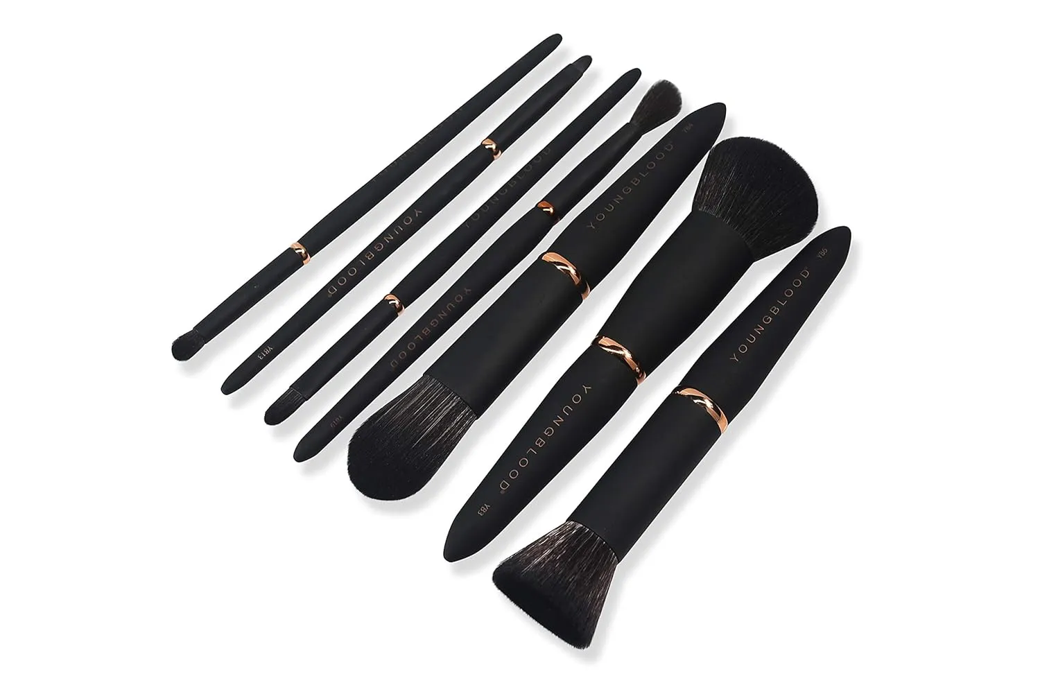 Youngblood Clean Luxury Cosmetics Luxe Foundation and Face Brushes | Liquid, Powder Foundation Brush Concealer Brush Highlight and Contour Brush | Vegan, Cruelty-Free (YB7 Highlight)