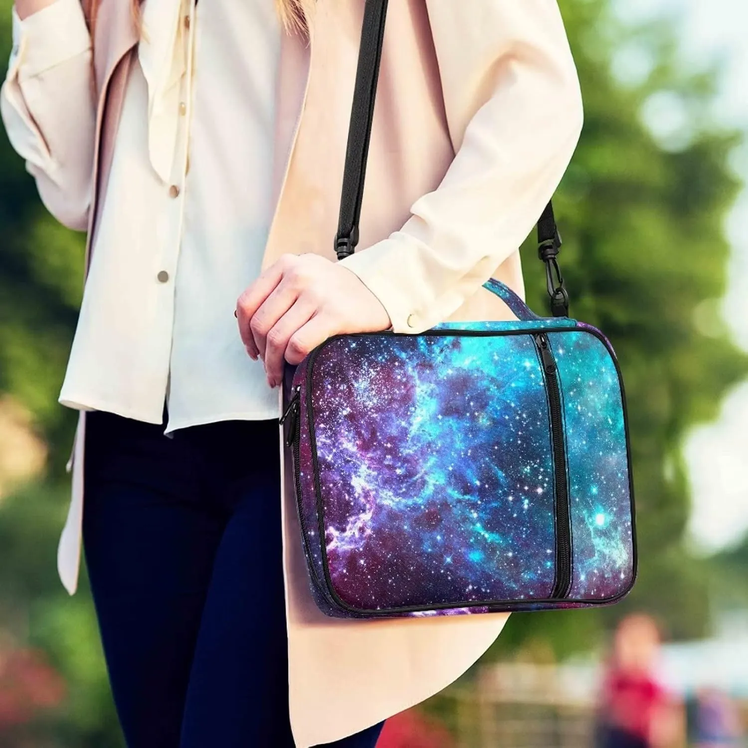 ZFRXIGN Boho Horse Bible Covers for Women Protective Bible Case Bible Study Accessories for Travel Office School Portable Bible Bag Crossbody Handbag Western Aztec
